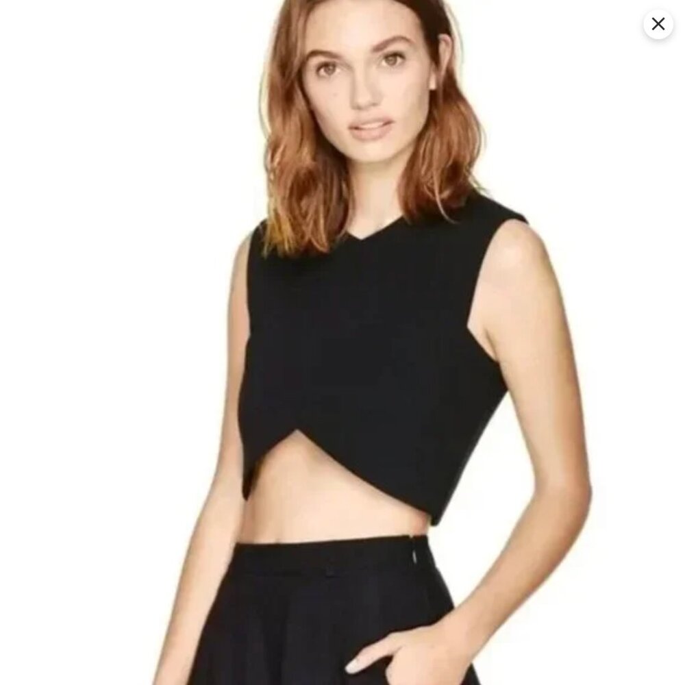 Aritzia Talula Manzanita Black Crop Tank - Size M